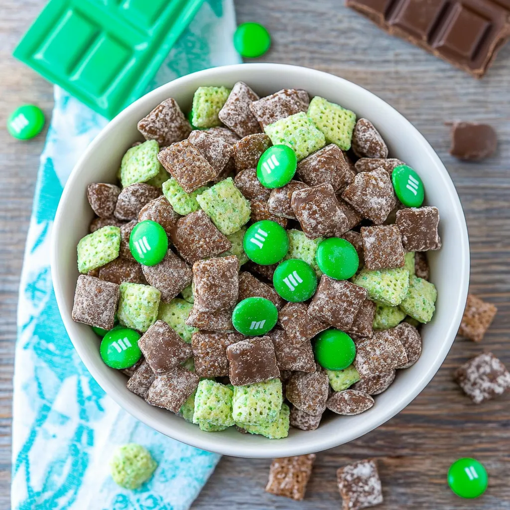 Mint Chocolate Muddy Buddy