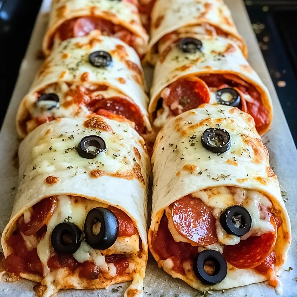 Easy Baked Pizza Wraps