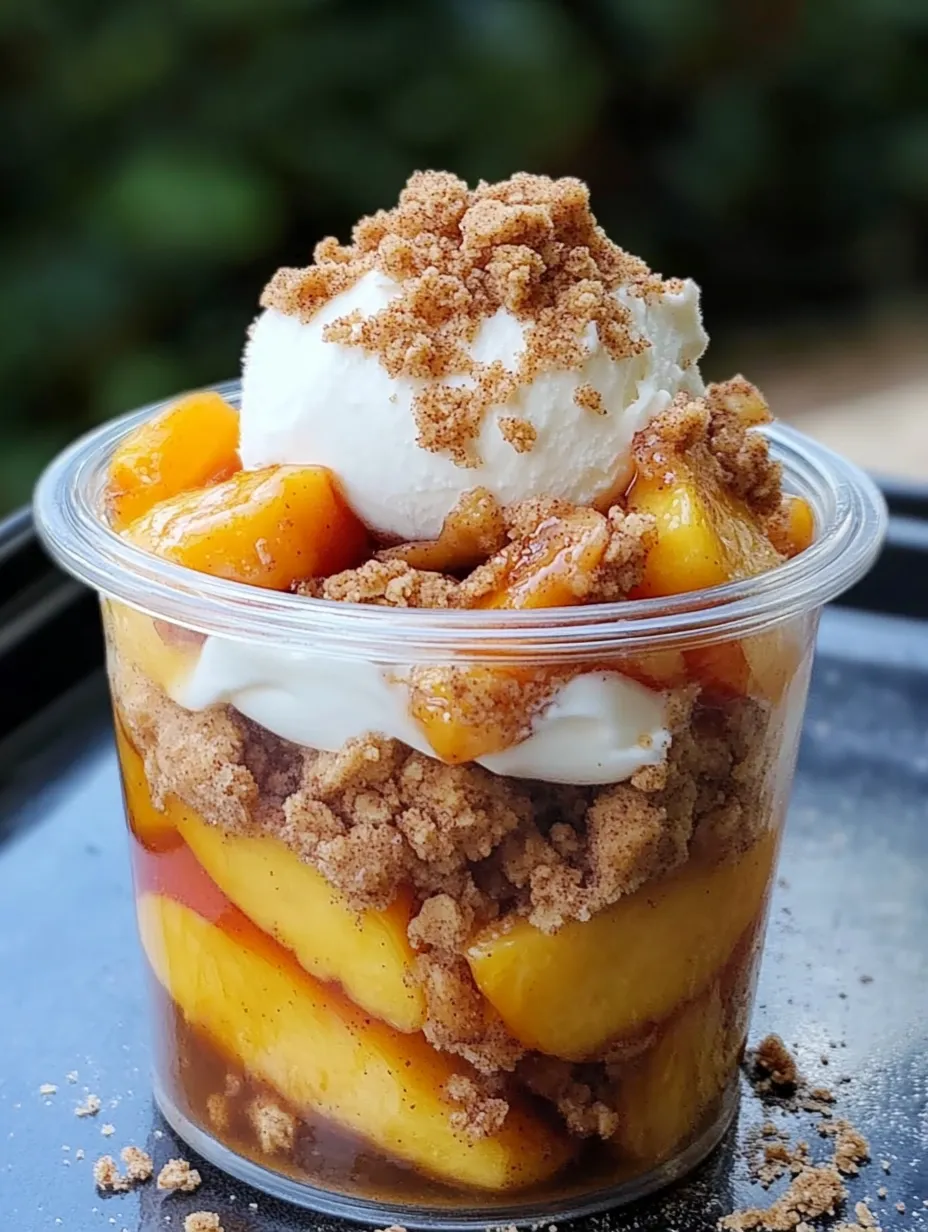 Classic Peach Cobbler Parfait Recipe