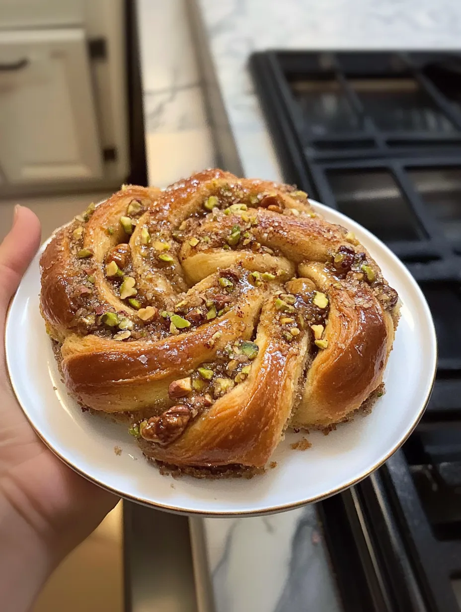 Baklava Babka Buns Homemade