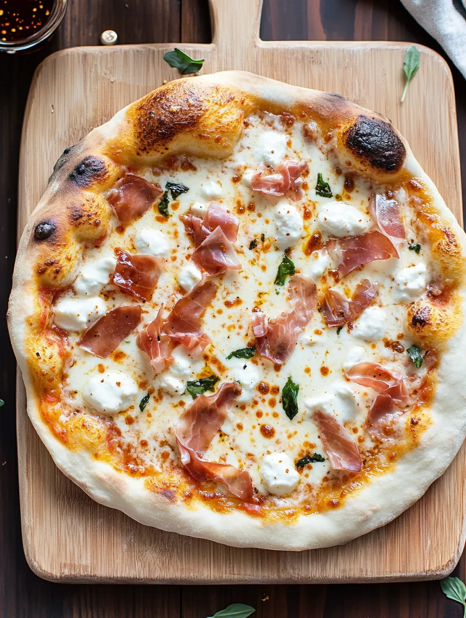 Easy White Pizza with Prosciutto & Hot Honey
