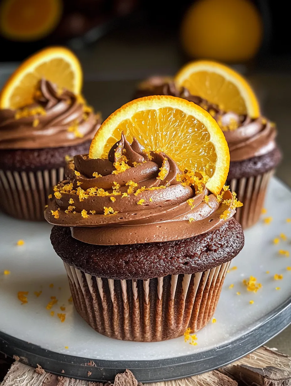 Orange Chocolate Cupcakes Recipe