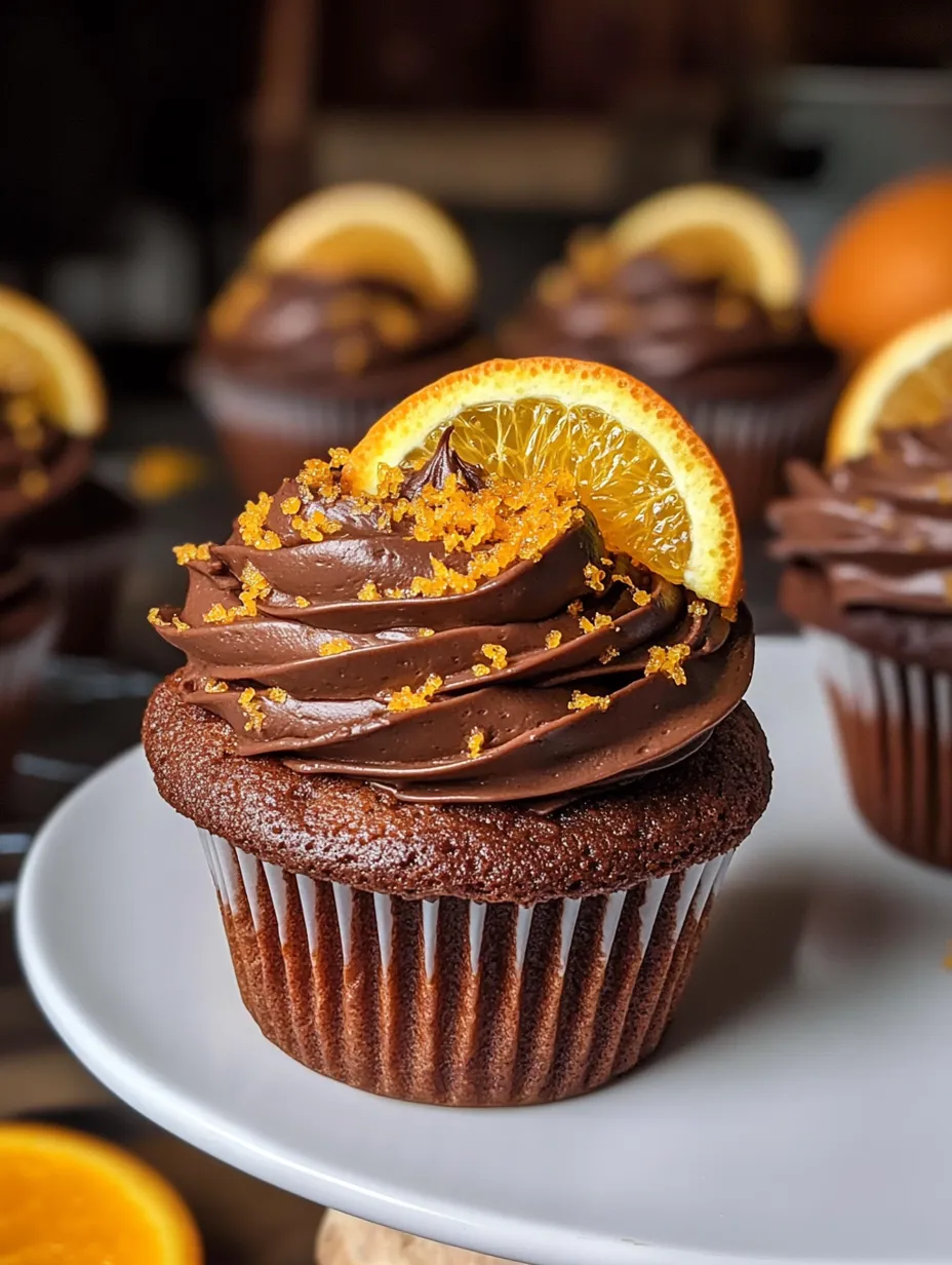 Orange Chocolate Cupcakes Homemade