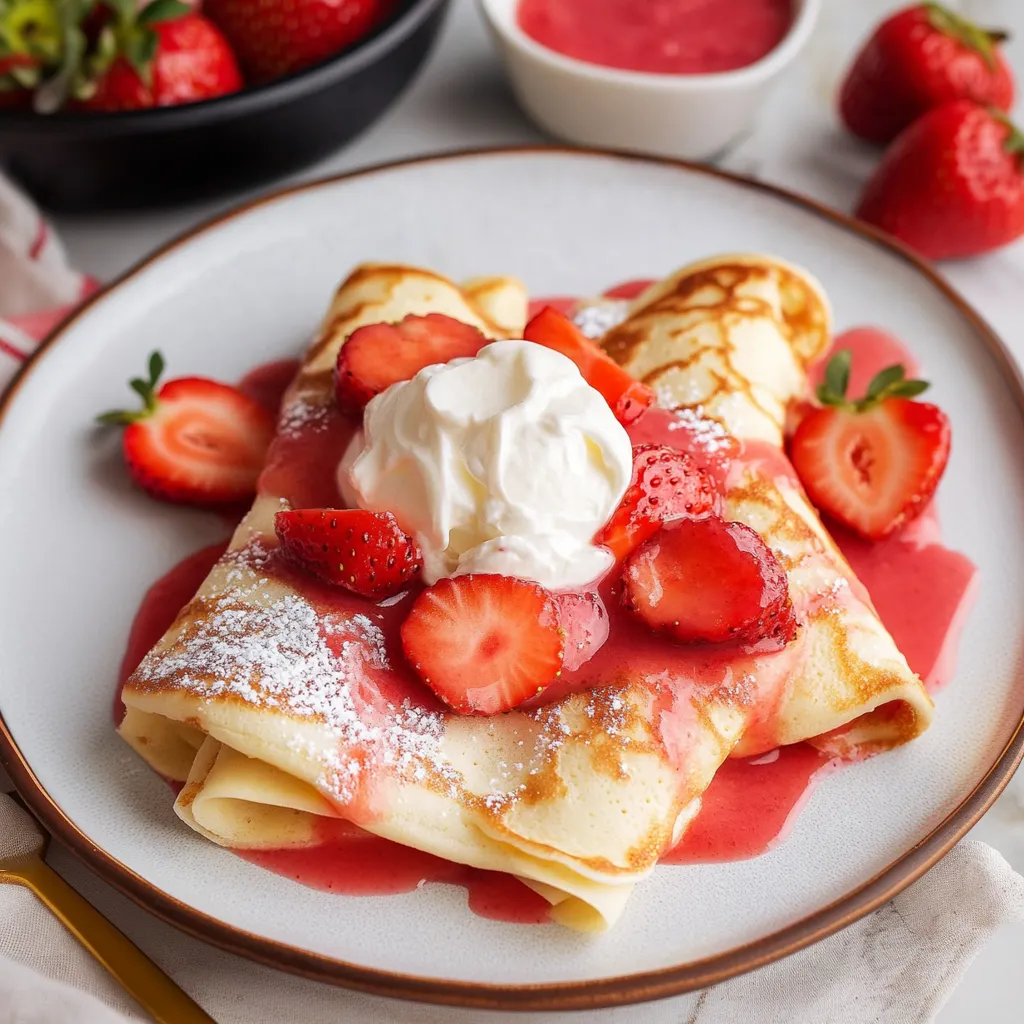 Strawberry Crepes