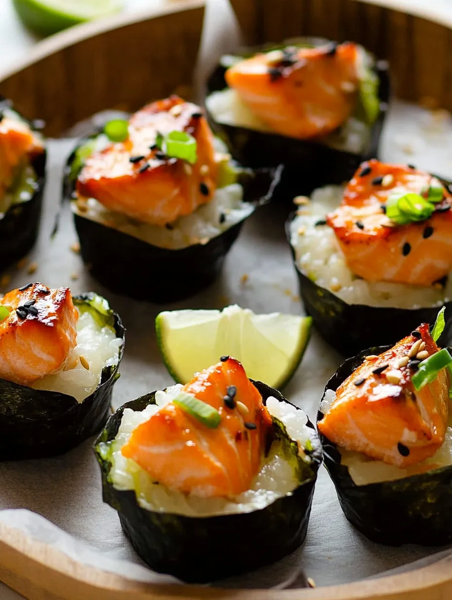 Salmon Sushi Bake Cups Recipe