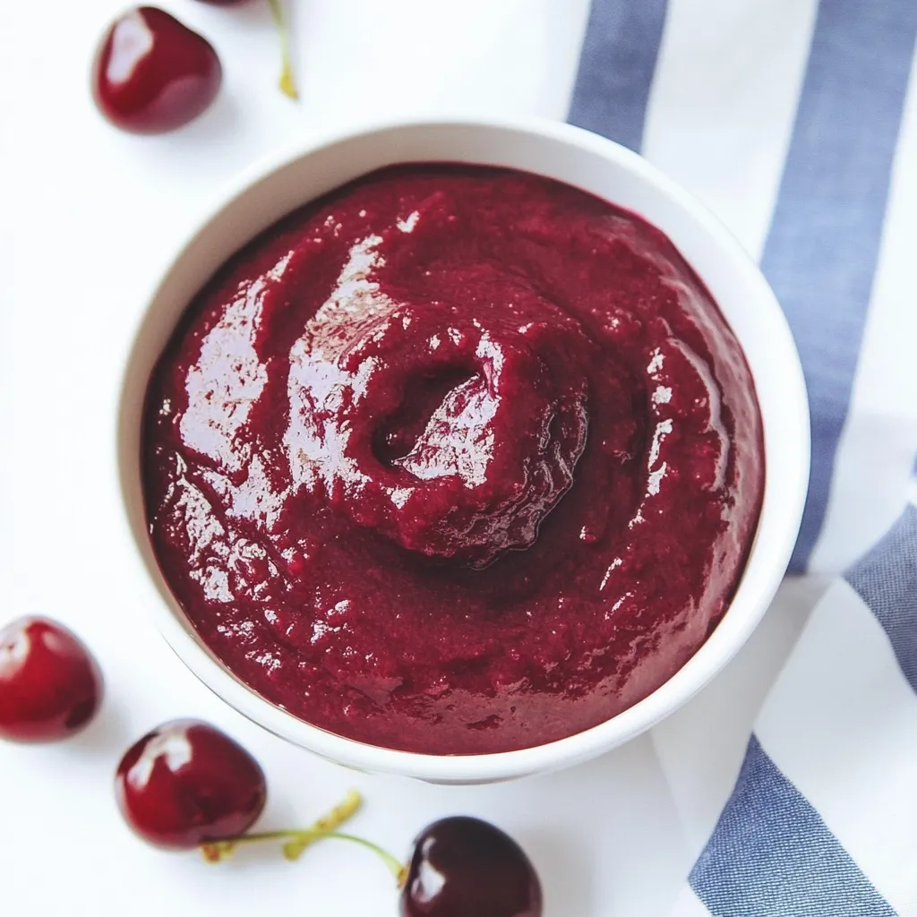 Easy Banana, Cherry + Beet Baby Food Puree