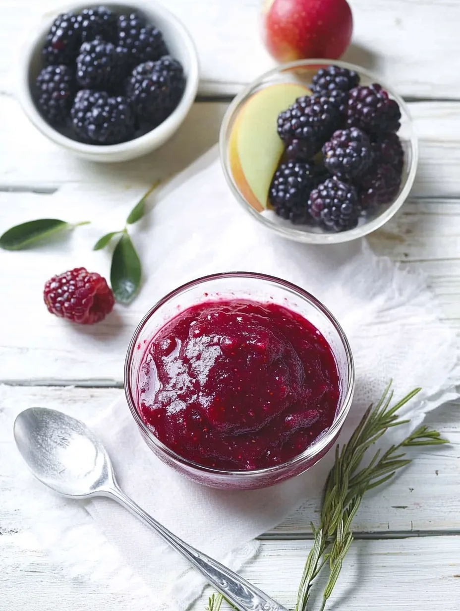 3 Berry + Apple Baby Food Puree Recipe