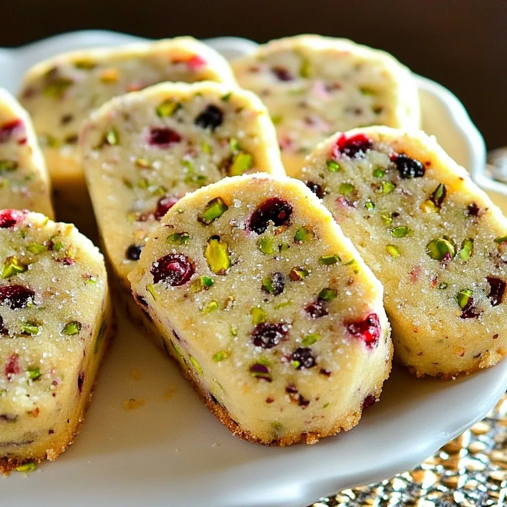Easy Cranberry and Pistachio Sable Shortbreads Recipe