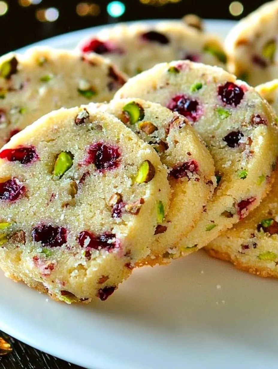 Cranberry and Pistachio Sable Shortbreads Recipe