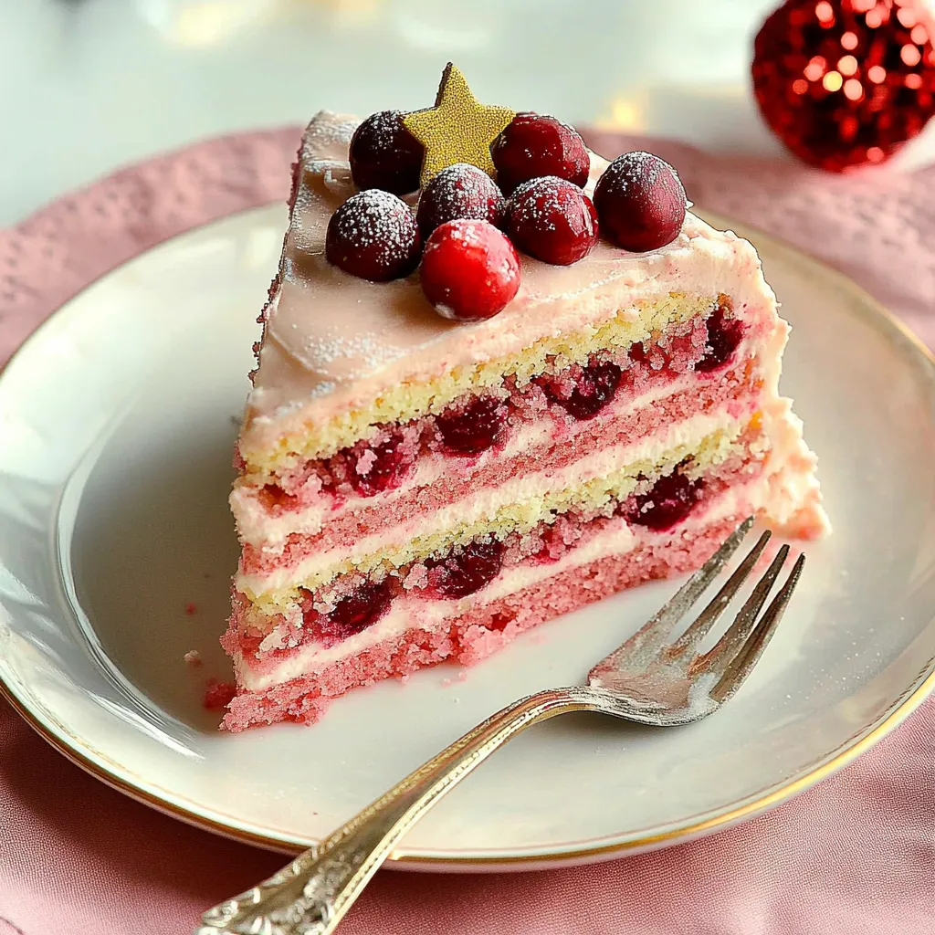 Easy White Chocolate Cranberry Cake Recipe