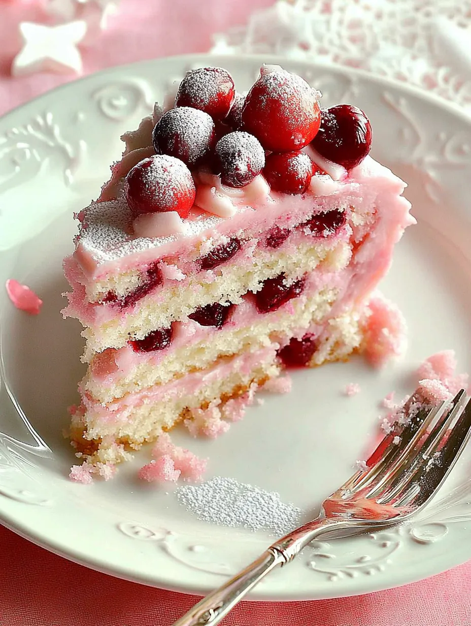 White Chocolate Cranberry Cake Recipe