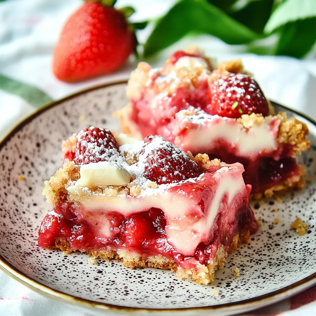Easy Strawberry Crumble Bars Recipe