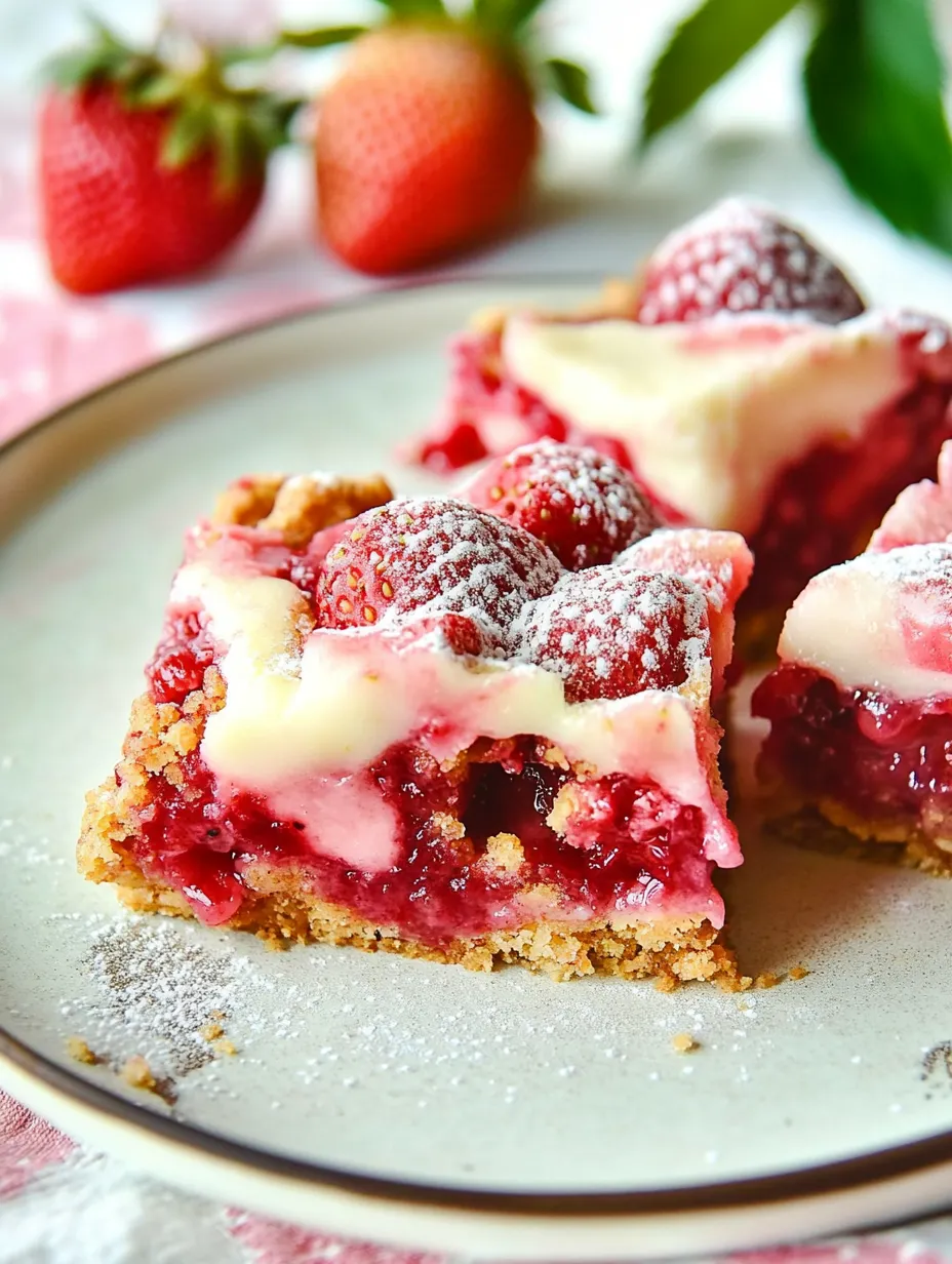 Strawberry Crumble Bars Recipe