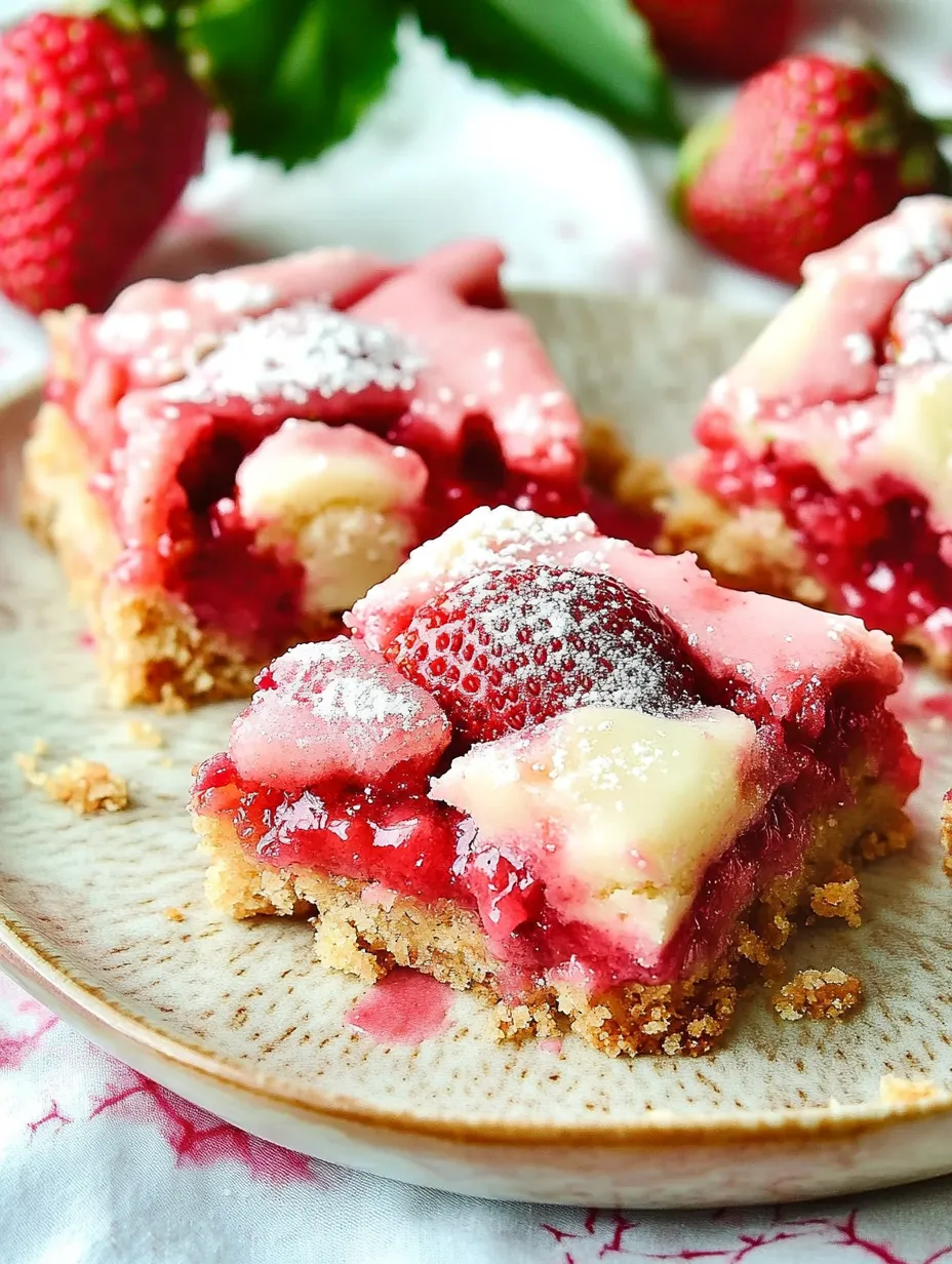 Strawberry Crumble Bars