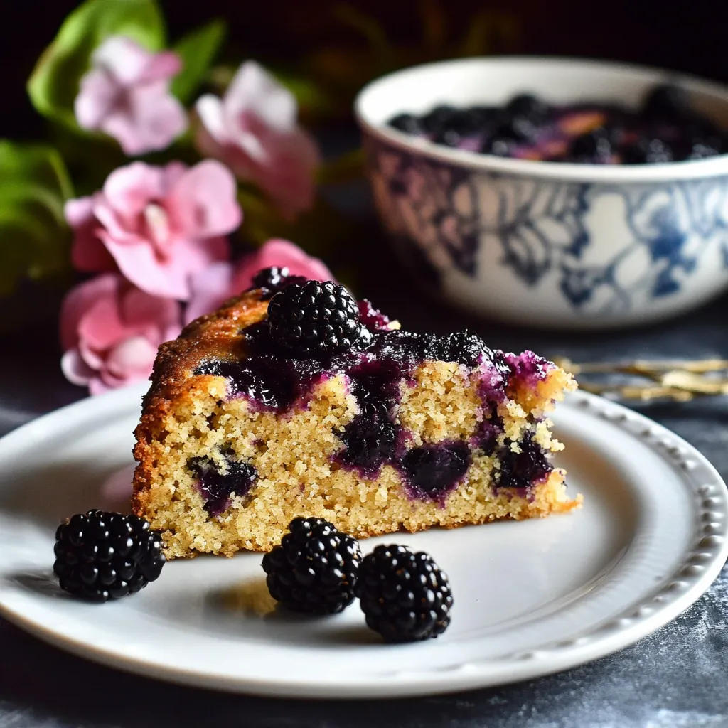 Easy Blackberry Cornmeal Cake Recipe
