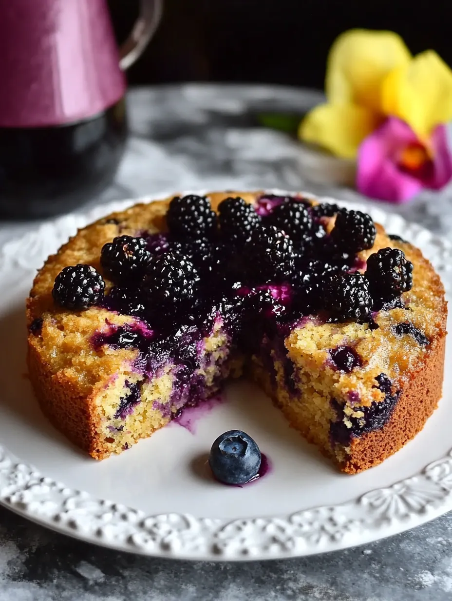 Blackberry Cornmeal Cake Recipe