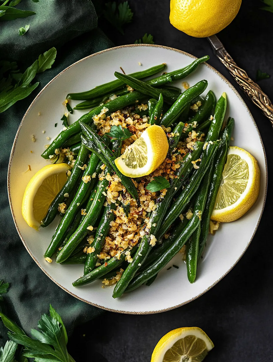 Lemon Garlic Green Beans Recipe