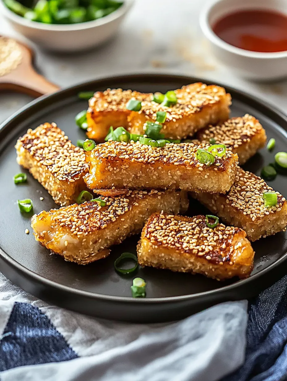 Sesame Prawn Toast (Shrimp Toast) Recipe