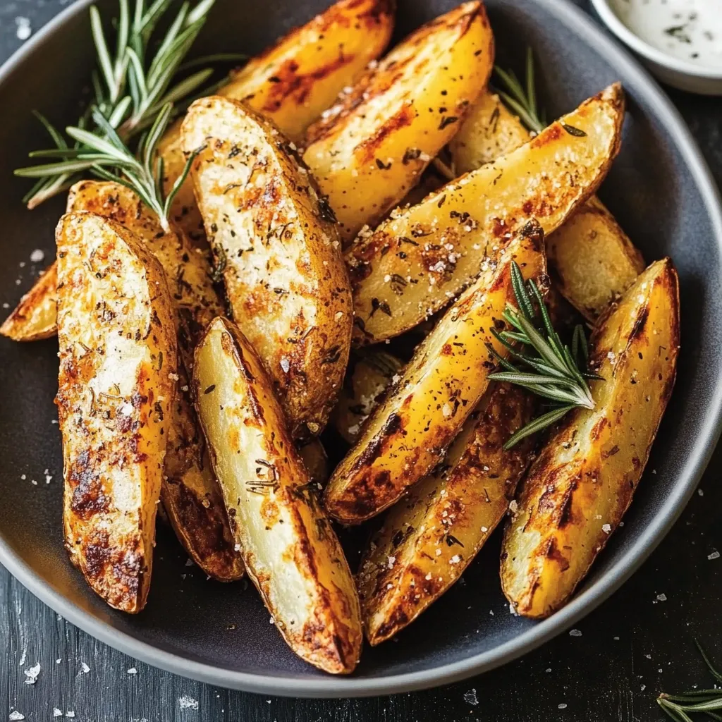 Easy Potato Wedges with Rosemary Recipe