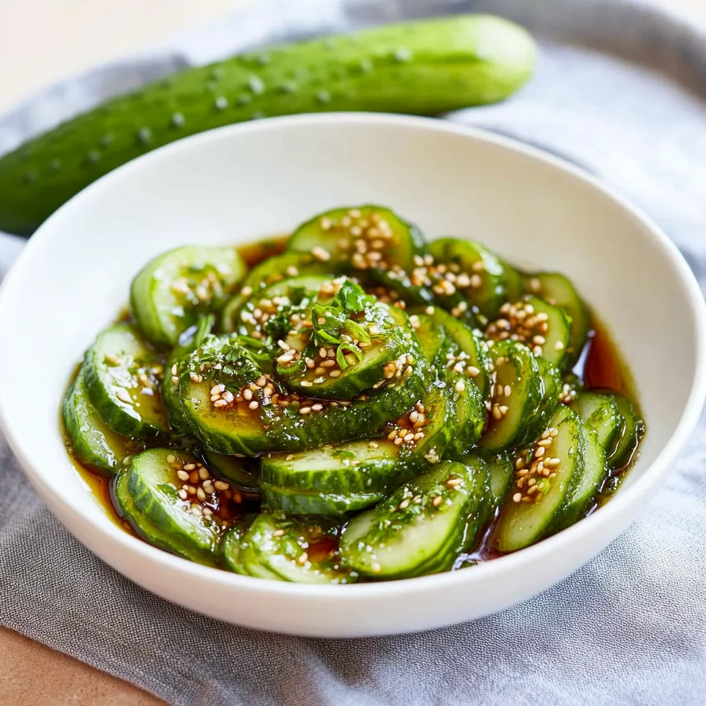Easy Asian Cucumber Salad Recipe