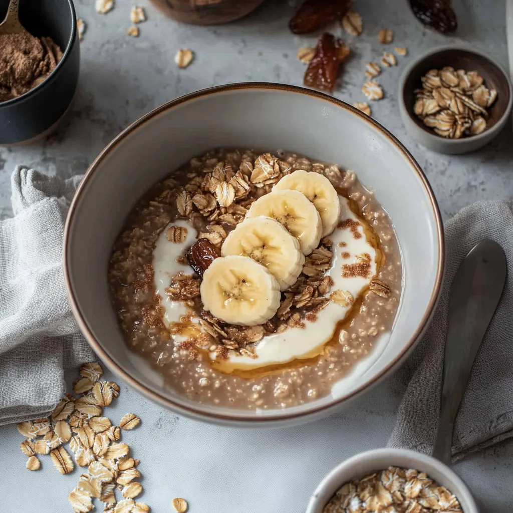 Easy Banana Date Oatmeal Recipe