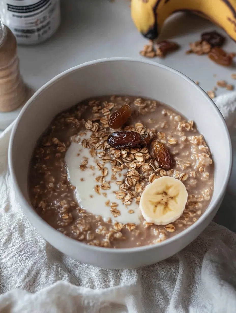Easy Banana Date Oatmeal