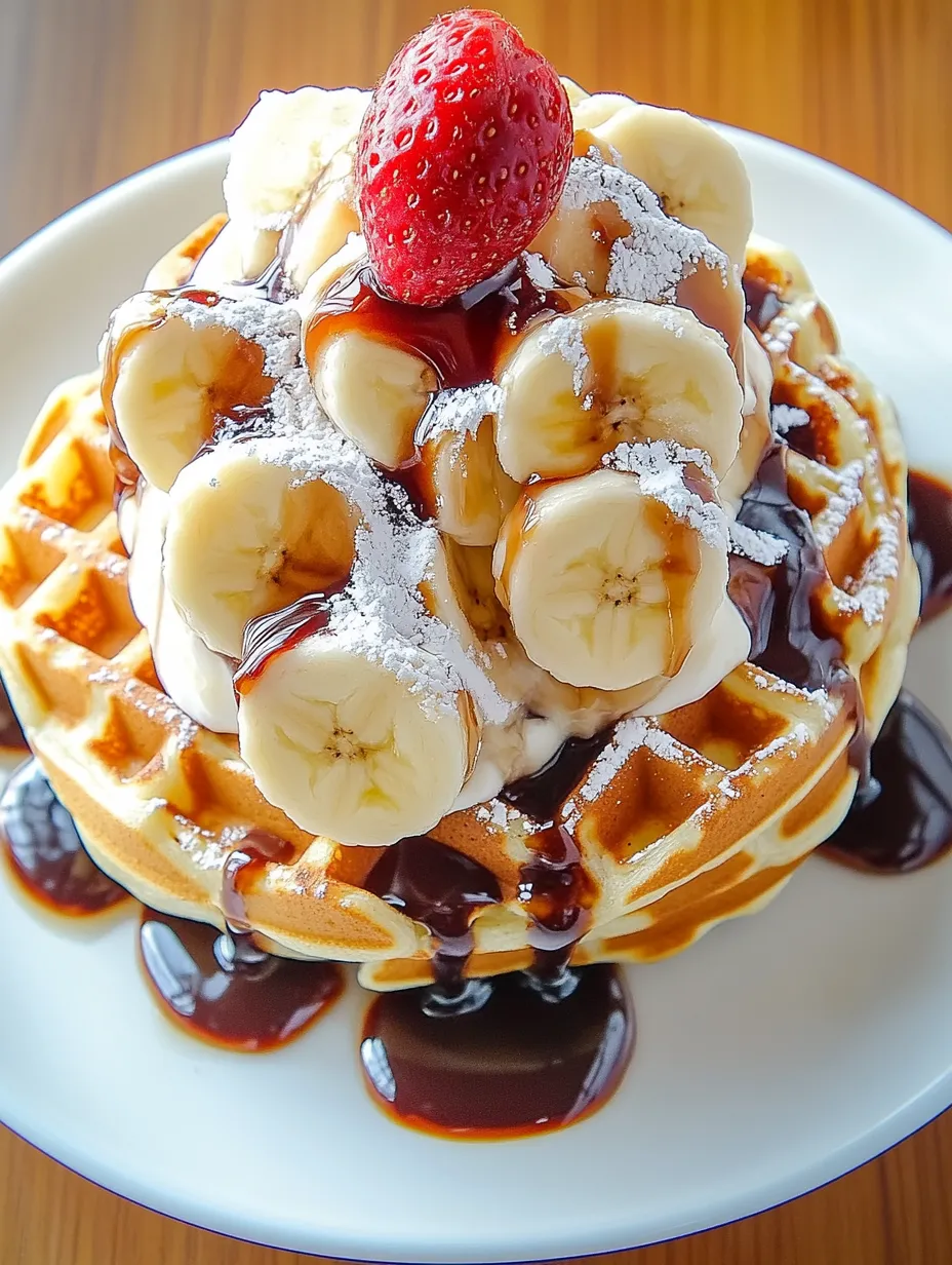 Banana Split Waffles Recipe