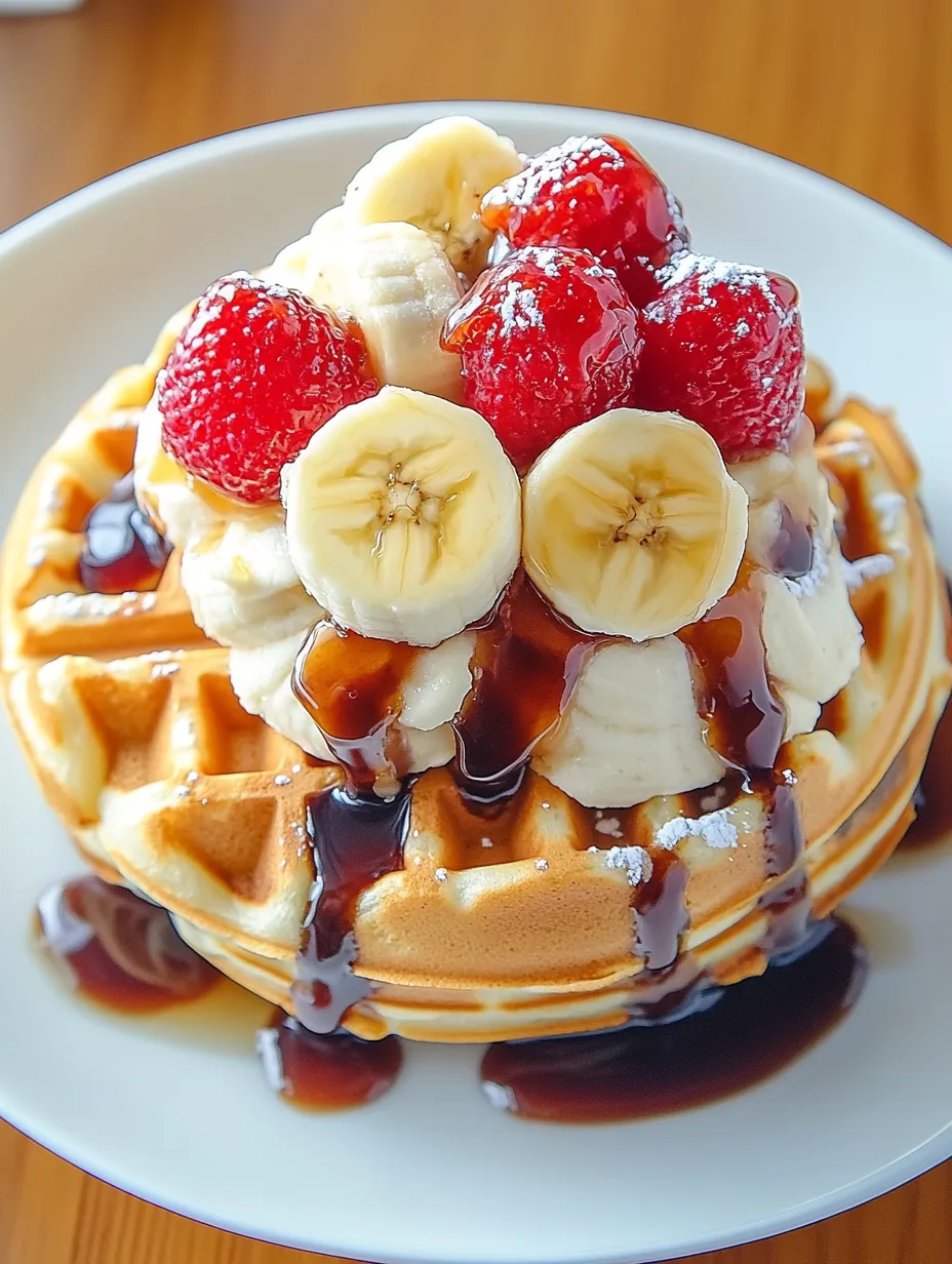 Banana Split Waffles