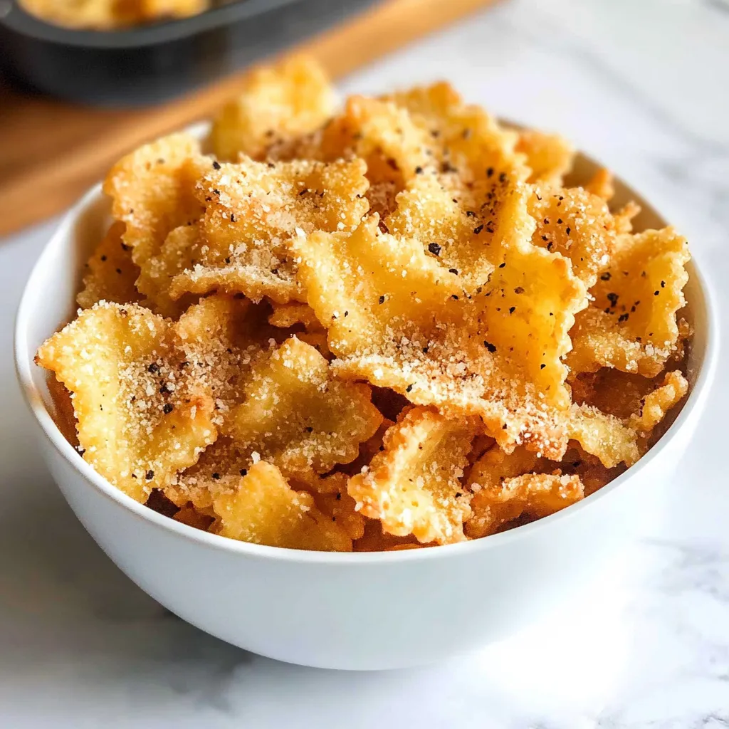 Easy Air Fryer Pasta Chips Recipe