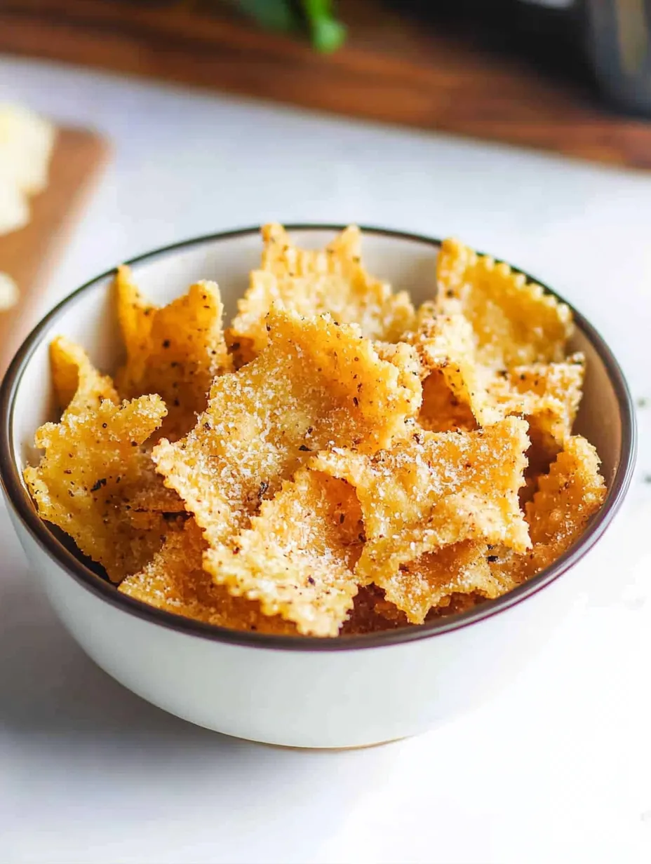 Air Fryer Pasta Chips Recipe