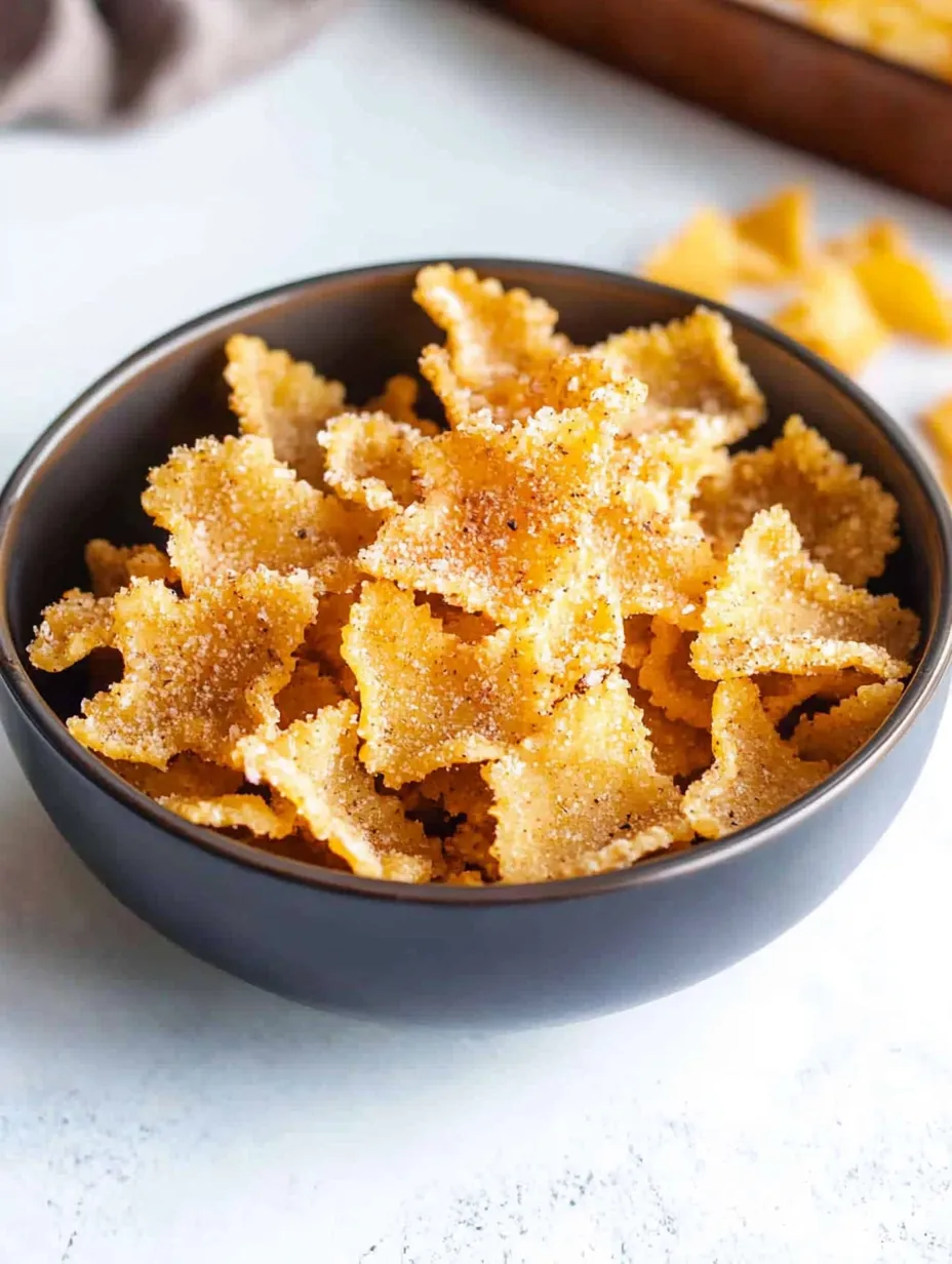 Easy Air Fryer Pasta Chips